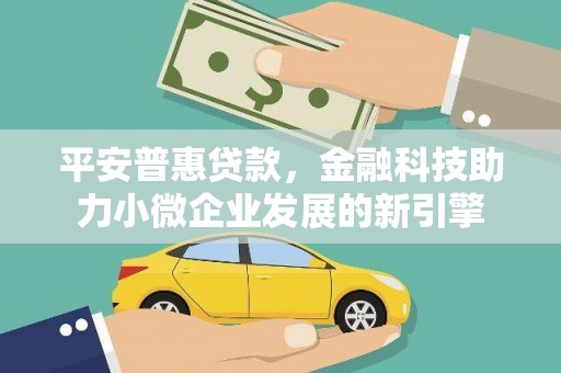 西林平安普惠贷款，金融科技助力小微企业发展的新引擎