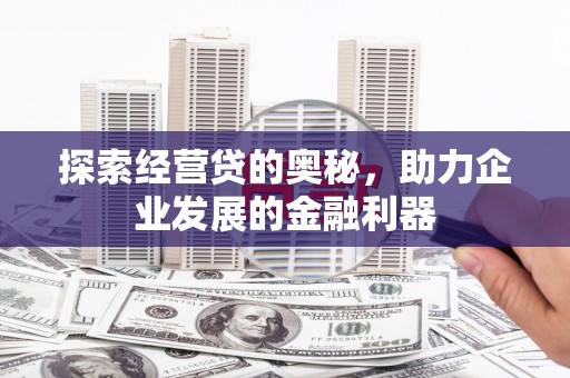 水林探索经营贷的奥秘，助力企业发展的金融利器