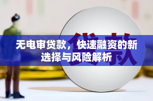 朱家尖无电审贷款，快速融资的新选择与风险解析