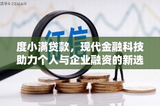 红寺堡度小满贷款，现代金融科技助力个人与企业融资的新选择