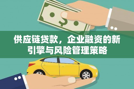 平度供应链贷款，企业融资的新引擎与风险管理策略