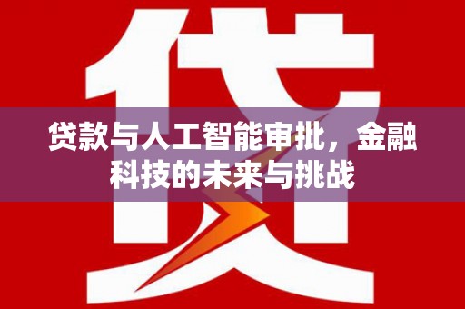 百色贷款与人工智能审批，金融科技的未来与挑战