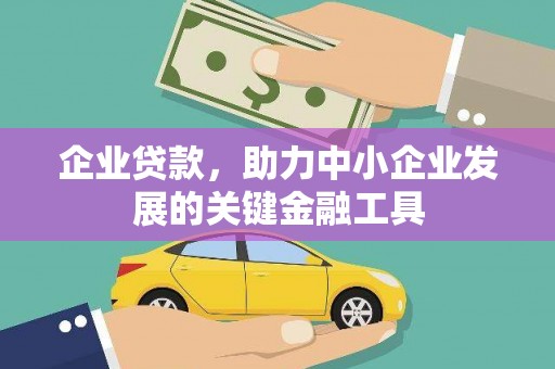白水企业贷款，助力中小企业发展的关键金融工具