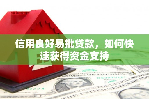 白沙信用良好易批贷款，如何快速获得资金支持