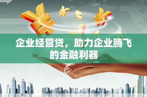 员山企业经营贷，助力企业腾飞的金融利器