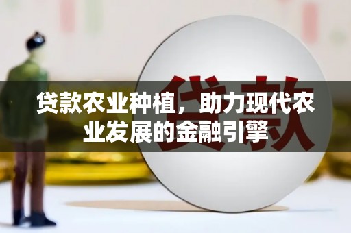 新兴贷款农业种植，助力现代农业发展的金融引擎
