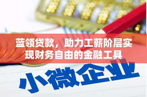 松江蓝领贷款，助力工薪阶层实现财务自由的金融工具
