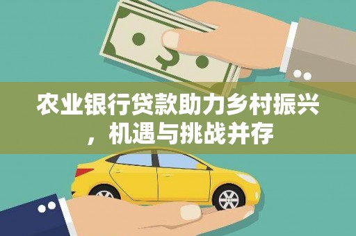 嵩明农业银行贷款助力乡村振兴，机遇与挑战并存